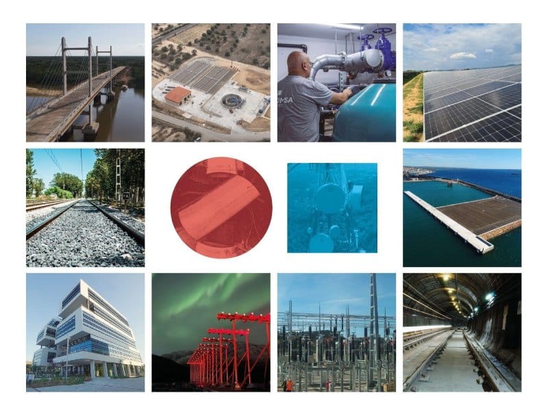 Proyectos de infraestructuras energía y movilidad de COMSA